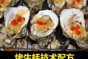 烤生蚝技术配方教程蒜蓉酱制作摆摊夜市小吃技术视频教学商用