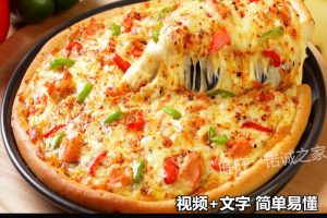 披萨技术配方教程手工意大利式西餐小吃制作视频教学创业开店商用