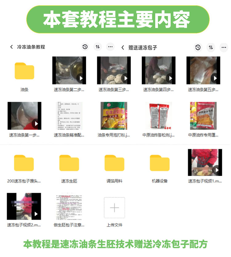 冷冻速冻生胚包子技术配方教程冷冻速冻油条制作技术配方教程商用插图2