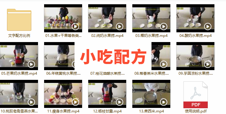 实体店水果捞配方技术 视频教程插图3