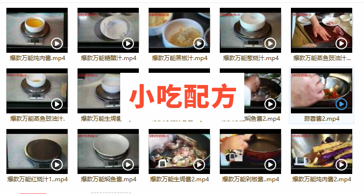 十大爆款热菜酱汁技术配方视频教程 小吃技术联盟配方资料插图1