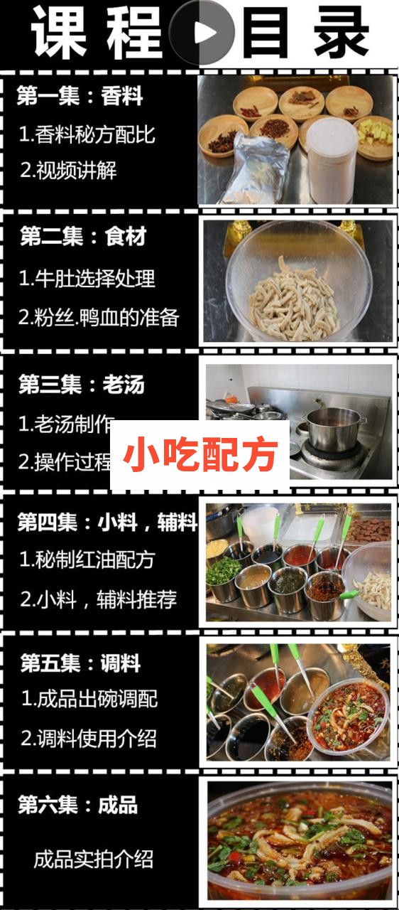 老北京爆肚 实体配方视频教程 小吃技术联盟配方资料插图1