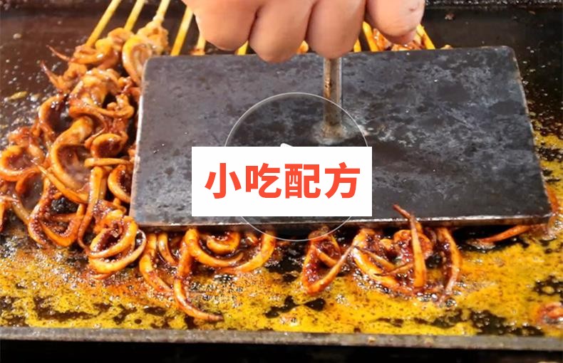 铁板鱿鱼技术配方视频教学资料 小吃技术联盟配方资料插图5