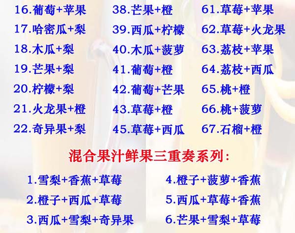 鲜榨果汁技术配方夏季果蔬汁饮品店技术教程小吃技术配方教程商插图4