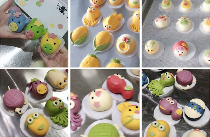 果蔬卡通馒头技术配方教程彩色包子揉面和面制作配方技术教程商用插图4