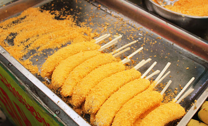 脆皮炸玉米技术配方教程裹粉油炸薯塔炸香蕉摆摊小吃技术教程商用插图6